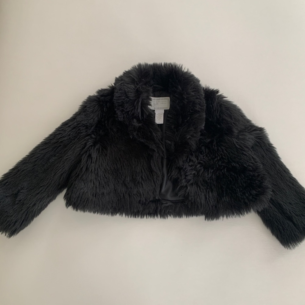 Girls Janie and Jack faux fur cropped jacket [size 3–4]